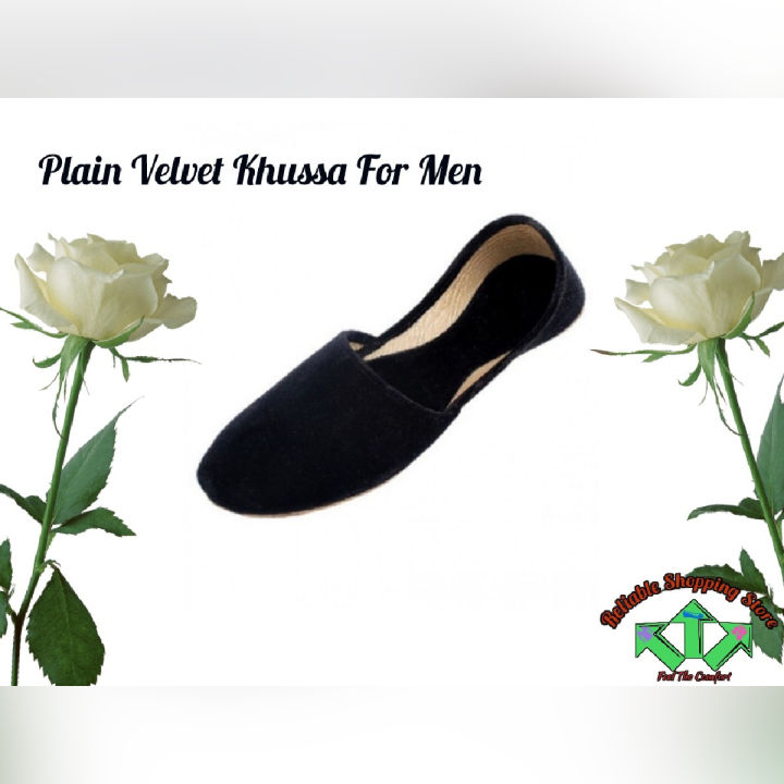Elegant%20Black%20Plain%20Velvet%20Khussa%20For%20Men%20-%20Image%203