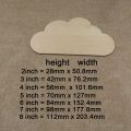 Multiple Sizes Unfinished Blank Cloud Wood Cutout Shape Decor Laser Cut DIY Crafts Home Decoration. 