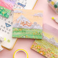 Oil Painting Sticky Memo Pad 80sheets Colored Notepad Sticky Notes Office School. 