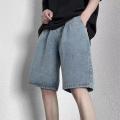 Ripped Denim Shorts Baby Boy and Girl Summer NewinsFashion Brand Hip-Hop Street Loose Straight Wide Leg Five-Point Pants. 