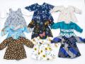 Pack Of 4 Full Bazo Multi-Color Printed  Frocks For New Born Baby & Girls (Random Design) Soft Cotton Stuff. 