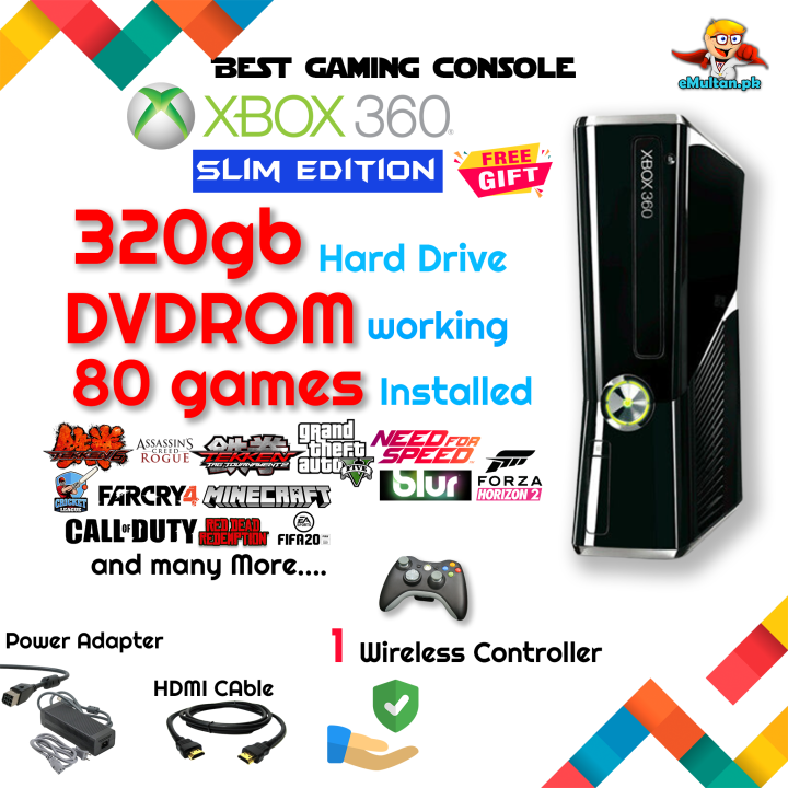 XBOX%20360%20SLIM%20JTAG+MODDED%20320%20GB%20-%20Image%202