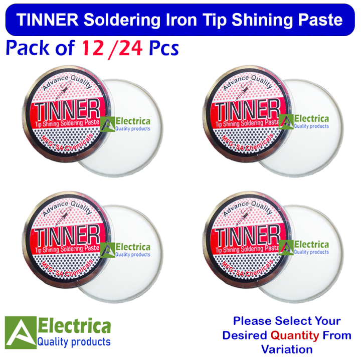 12 /24pcs 10 gram Tinner or winner any one Soldering Iron paste Tip Shining Soldering Paste Soldering Iron Tip Smoother by electrica