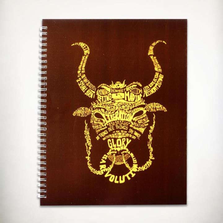Spiral Notebook A4 - Revolutionary Bulls Yellow - by PAPERWORK