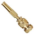 Brass Water Spray Nozzle Suitable for 1/2" Hose Pipe Adjustable Spray Nozzle Water Pressure Booster Water Spray Gun for Car Wash & Gardening Water Pressure Nozzle. 