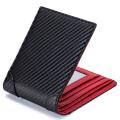 RFID Men's Wallet Ultra Thin Man Carbon Fiber Wallets Microfiber Slim Bank Credit Card Holder For Male Short Purse. 