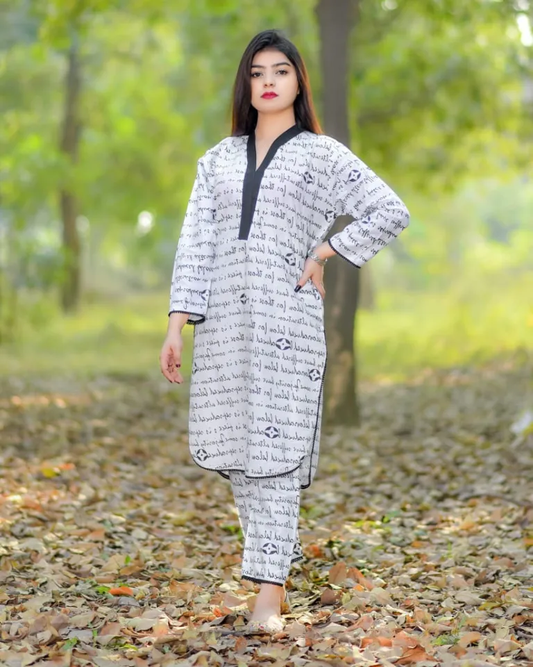 Dress for girls Stitched dresses for women Linen suits for women Block print dress HSS Garments