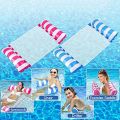 4-in-1 Inflatable floating chair Hammock Swimming Pool Inflatable Water Hammock, Foldable Floating Hammock Float Ultralight, Lounger Float for Adult Beach Party Holiday. 