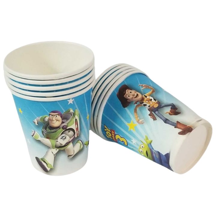 TOY STORY THEME PAPER CUPS - PACK OF 10 PAPER CUPS