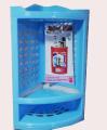 3 Tier Wall Mounted Bathroom Corner Shelf Organiser Rack, 3 Layer Bathroom Corner Shelf Washroom Stand Plastic Shampoo Rack Tooth Brush Soap Holder. 
