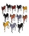 12 Pieces -4 To 7 Inch Plastic Horse Toys For Kids. 
