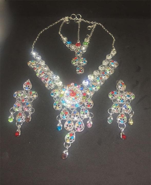 Zircon Set With Matha Pati For Women