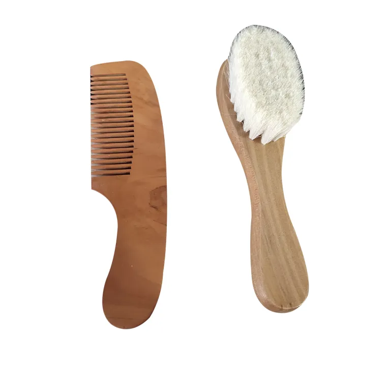 2Pcs/Set%20Wooden%20Baby%20Safety%20Comb%20Woolen%20Hair%20Brush%20Care%20Massage%20Grooming%20Tool%20-%20Image%205