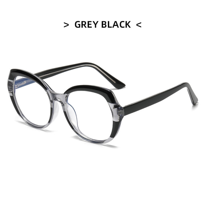 【Pocket king VOX 】New B07 Vintage Round Reading Women Frame Men Black Blue Flasses Frame Glasses 0. 75. 100. 150. 200. 600