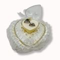 LOVE IS IN THE AIR! WHITE HEART RING HOLDER FOR A TOUCH OF ROMANCE. 