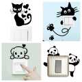 SmileArt Pack of 4 Switchboard wall Stickers for Home Decoration ( Each order includes 4 different Switchboard stickers). 