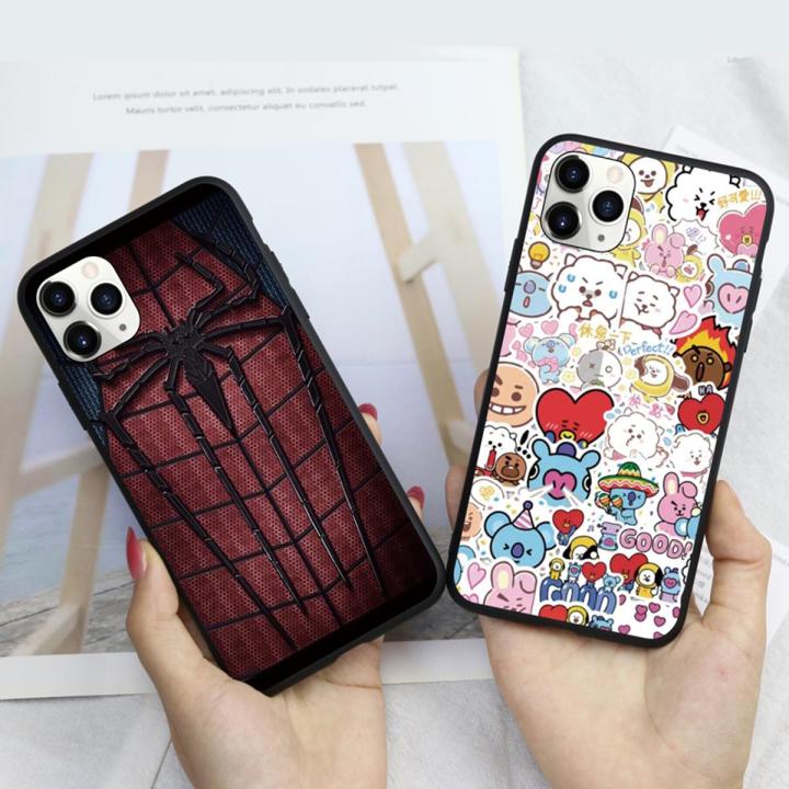 Infinix Smart 5 Painted Spiderman bts cartoon silicone phone case