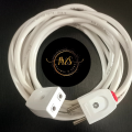 Flexible Extension Cable with 2-Pin Male Female Electric Plug and Socket HQ 40/76 Two Core Round Wire / Cord for Multipurpose uses/Extension Wire/Extension Lead/Extension Board. 