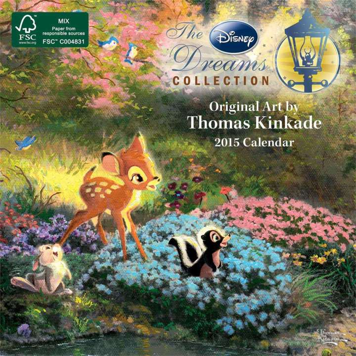 Liberty Books | Thomas Kinkade: The Disney Dreams Collection 2015 Mini Wall Calendar by Thomas Kinkade (100% Original)