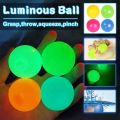 NEW BIG SIZE! 6.5cm Glow Sticky Balls Fidget Toys Globbles Balls Stick to Ceiling Stress Release Luminous Ball （Random）. 