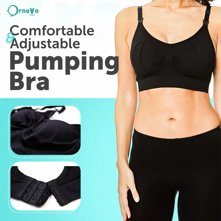 Ornavo%202%20In1%20Breast%20Pump%20Bra%20&%20Nursing%20Bra,%20soft%20and%20cozy%20Breast%20Pumping%20Bra%20For%20Effortless%20hands%20free%20pumping,%20Maternity%20Breastfeeding%20Bra%20With%20Extender,%20Works%20With%20All%20Types%20Of%20Breast%20Pumps,%20for%20both%20pre%20and%20post%20partum%20-%20Image%202