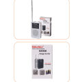 Baoer KK928 Small Pocket AM/FM Radio, Portable Transistor Pocket Radio With Best Reception Digital Tuning-Compact Personal Walkman Player With Built In Speaker. 