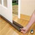 UNDER DOORS & WINDOWS. ADJUSTABLE TWO SIDED STOP COLD AIR DRAFT DOOR SEAL. 