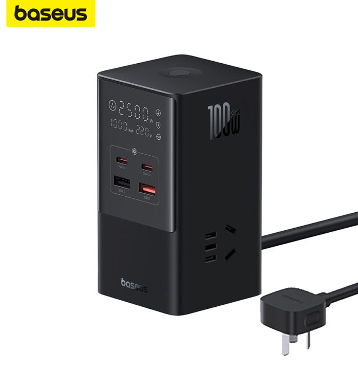 Baseus 100w Charging Station, in Power Strip 3AC+2U+2C Desktop