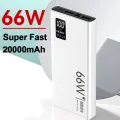 Teal™ 66W Fast Charge PD Power Bank 20000mAh Portable Fast Charging Powerbank With Digital Display, Compatible with All Phones. 