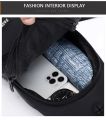 Waist Bag Men Waterproof Sling Bag Pack Waist Bag Large Capacity Wear-resistant Hip Belt Cross body Pouch Bag Waist Bag Waterproof Men Shoulder Sling Bags Crossbody Business Messenger Bags.. 