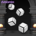 Amamia Stone Eco-friendly Metal Square Ice Cubes Chilling Stone. 