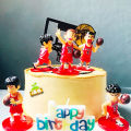 5Pcs/Set Slamdunk Figures Ornaments Cake Topper Birthday Party Decoration Basketball Players Ornaments with Base Cake Decor. 