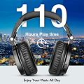 OneOdio A70 Bluetooth Over Ear Headphones with 72H Playtime, Hi-Res Audio, 3.5mm/6.35mm Wired Jack, Soft Memory Earcups for Studio, DJ, Mixing, Computer, Laptop, Tablet, Black. 