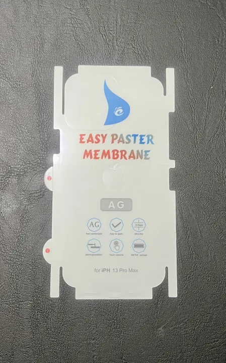 iPhone%2013%20Pro%20Max,%20iPhone%2013%20Pro,%20iPhone%2013%20-%20Back%20Transparent%20Matte%20Sheet%20with%20Logo%20Cut%20-%20Unbreakable%20membrane%20sheet%20for%20360%C2%B0%20Protection%20-%20Image%204