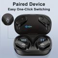 Premium Wireless HiFi Stereo Ear Hook Earbuds - Enjoy Rich Audio with TWS BT 5.3, Noise Reduction & Waterproof Design!. 