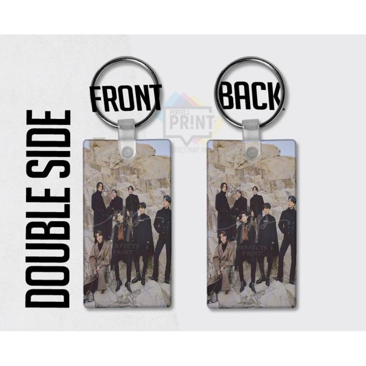 Bts photoshoot winter keychain