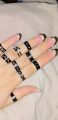 Pack of 10 - Adjustable Finger Rings For Girls - Black colour Attractive Ring Colors for women gift jewelry. 