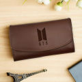 BTS Female Wallet leather purse for kpop army Tri fold. 