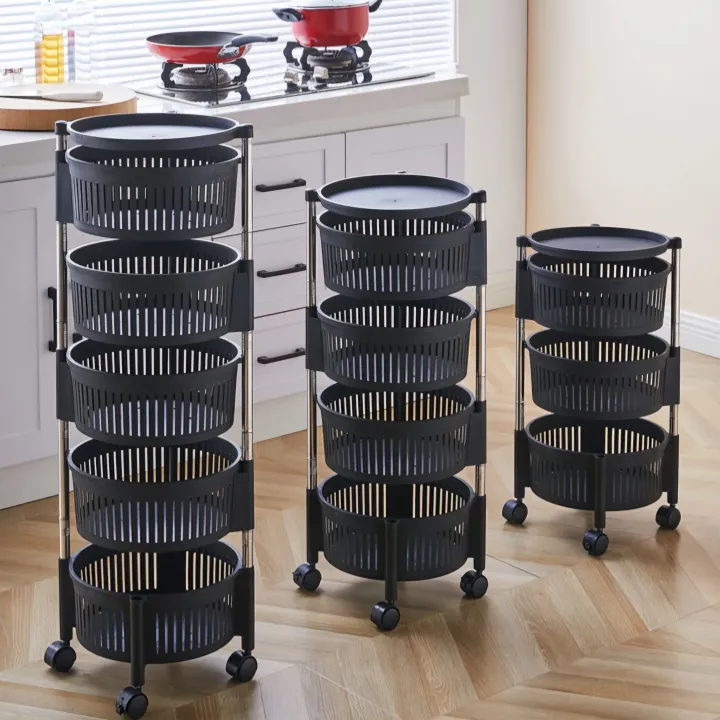 Movable%20Rotating%20Shelf%20Multi-Function%203/4/5%20Layers%20Round%20Vegetable%20Fruit%20Home%20Organizer%20Kitchen%20Storage%20Rack%20With%20Wheels%20-%20Image%202
