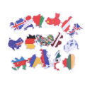 50Pcs National flags stickers DIY scrapbook suitcase laptop country map sticker. 
