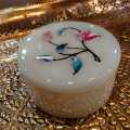 Onyx Jewellery box Mother of pearl shell work (3 sizes). 