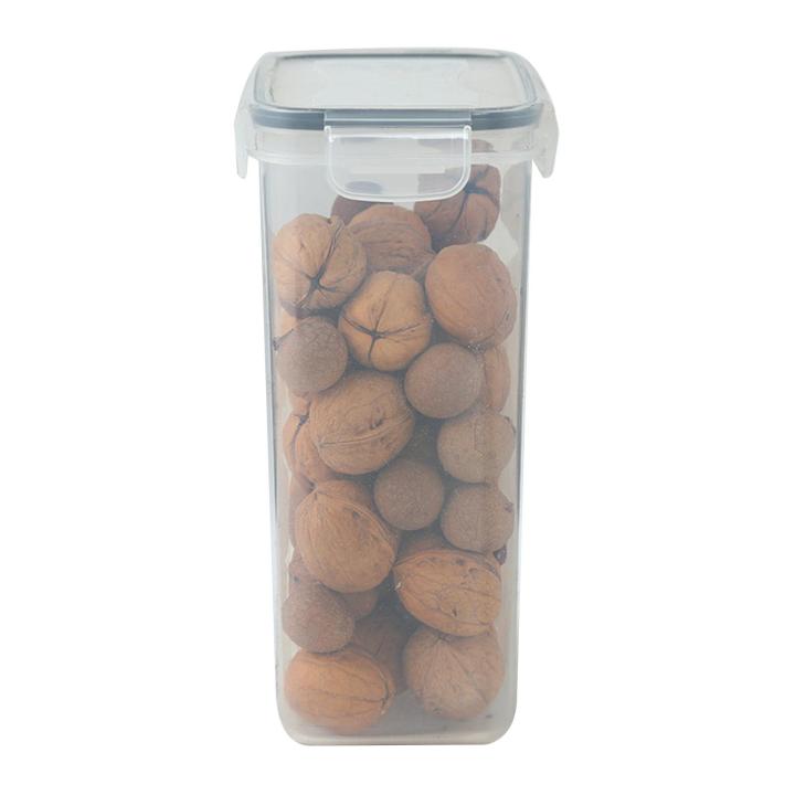 Transparent Pantry Storage Container Transparent Airtight Storage Jar with Lid Vacuum Sealed Kitchen Organizer for Freshness Leakproof Crispers Container Kitchen Storage Container