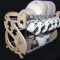 Home & Office Multipurpose S Shape Dish Rack / S Shape Double Decker Dish Rack Plate Dish Spoon Fork Bowl Cup Drain Rack Kitchen Organizer Multi Color Art # GW-SDR-M01. 
