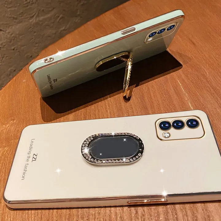 For%20OPPO%20A95%20/%20OPPO%20F19%20Back%20Cover%20+%20Rhinestone%20Ring%20Holder%20Stand%20Shiny%20Plating%20Square%20Bumper%20Girls%20Phone%20Case%20Soft%20TPU%20Silicone%20Shockproof%20Protective%20Cover%20-%20Image%205