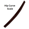 2-Pcs Set Wooden Hip Curve Scale Leg Curve Scale For Cutting T-Shirt Trouser Pajama Pent Cutting Measuring Shape Tailor. 