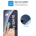 For Samsung S24 FE 2PCS Tempered Glass Protector Full Screen HD for Samsung S 24 FE samsung s24 fe 6.7 inches No Black Edge Screen Protector Anti-Drop. 