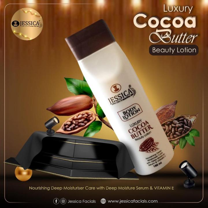 Jessica Luxury Cocoa Butter Moisturizing Body Lotion Beauty Lotion - 150ml