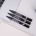 Deli - EU10120- think Permanent Marker Chisel Tip 1.5-5mm(10Pcs/Box) - Black. 