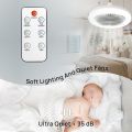 Ceiling Fan - Socket Fan with Light & Remote Control - Ceiling Fan with Light - Kitchen Fan - 10-Inch Socket Ceiling Fan with 3 Speed & Dimmable 3 Light Color - Mini Ceiling Fans for Kitchen, Bathroom, Store Room - 360° Rotating Ceiling Fan Light Combo. 