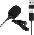 3.5mm Microphone Professional Collar Lavalier Mic for Voice Recording Lapel Mic For Mobiles Tiktock. 